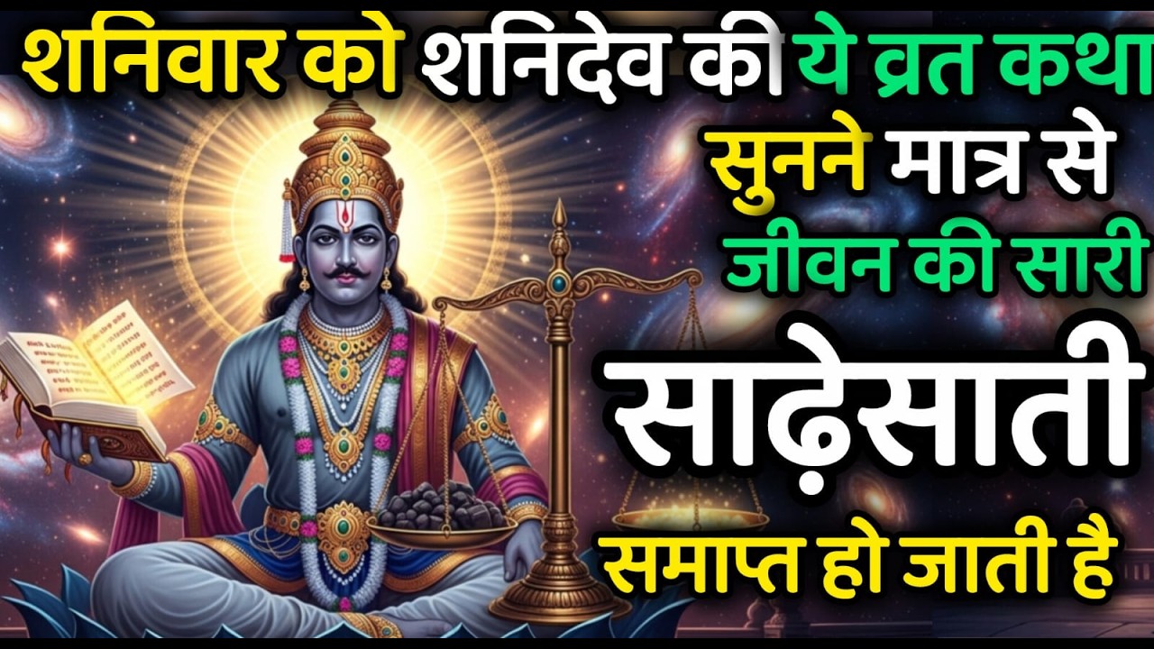 शनिवार को शनिदेव की यह कथा सुन लो | जीवन की सारी साढ़ेसाती और कष्ट दूर हो जाएंगे | Shani Dev Katha