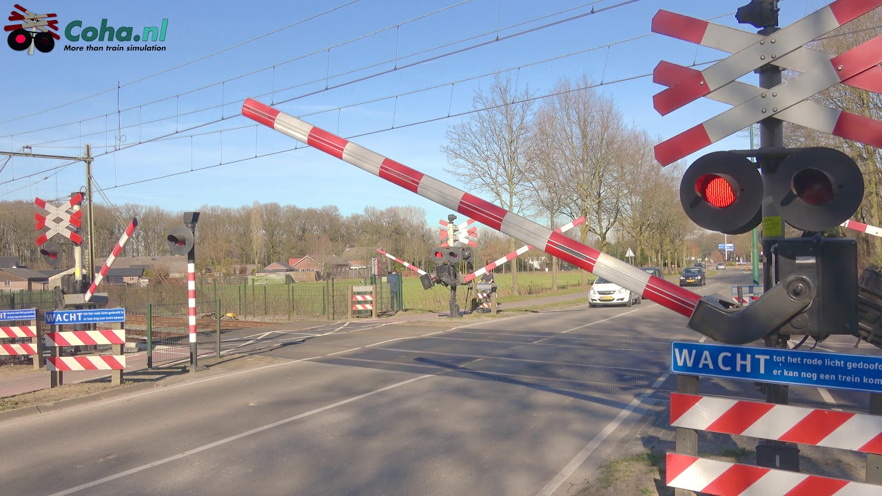 Spoorwegovergang Heeze (NB) *Take Two* 😍4K😍 // Dutch Railroad crossing