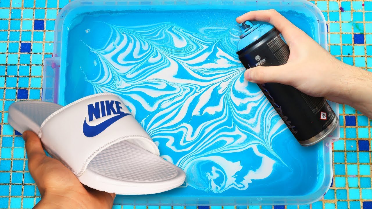HYDRO Dipping NIKE SLIDES !! 🎨