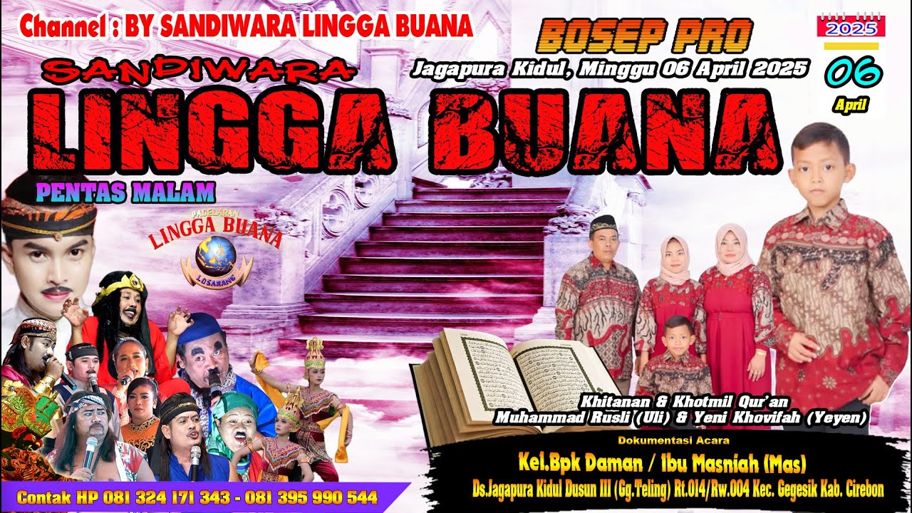 LIVE SANDIWARA LINGGA BUANA Jagapura Kidul, Minggu 06 April 2025  PENTAS MALAM CERITA