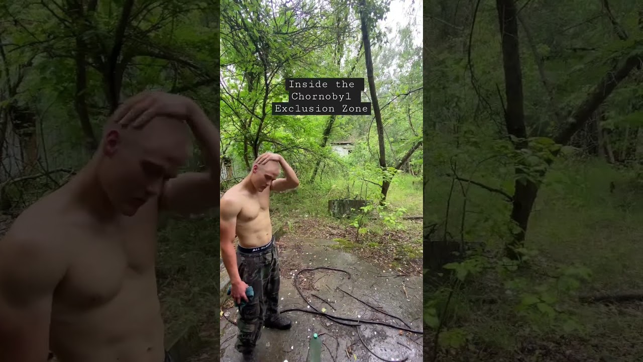 Inside the Chernobyl exclusion zone ☢️ #travelblogger #ukraine #videography #4k #chernobyl