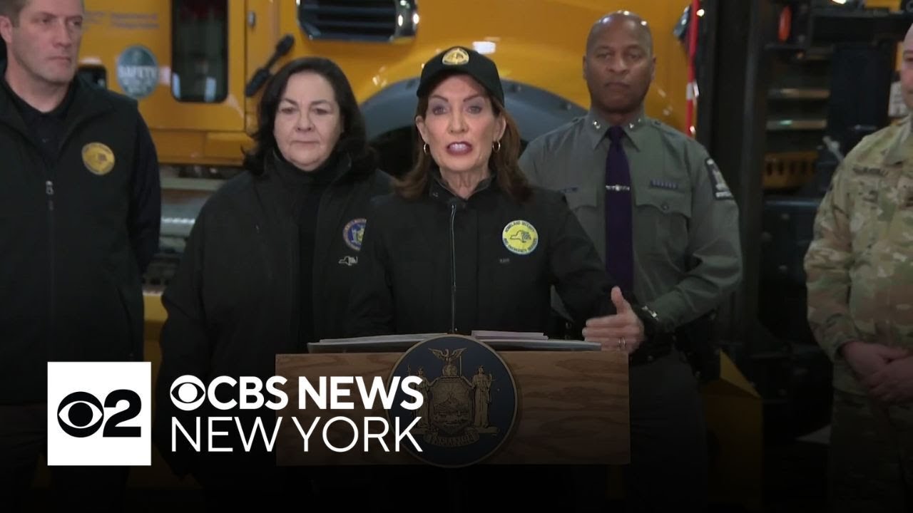 N.Y. Gov. Kathy Hochul declares state of emergency for nor'easter | Full news conference