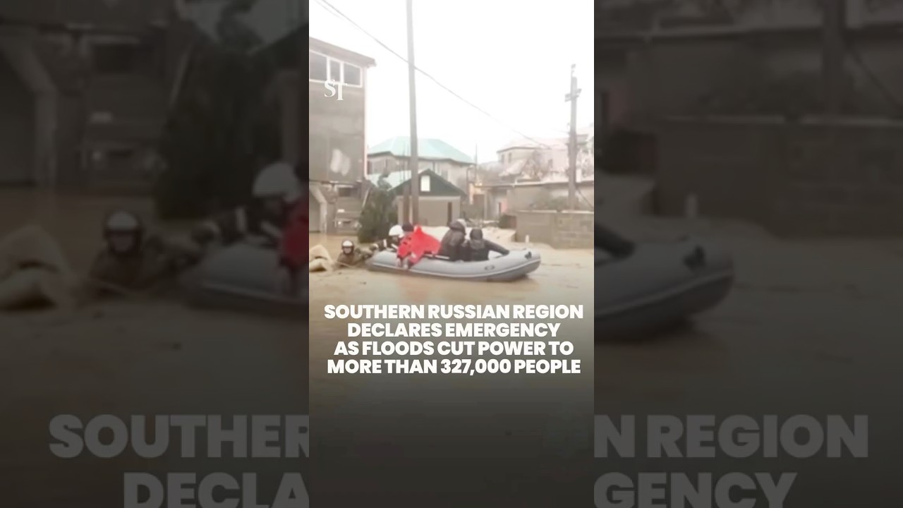 Russia declares emergency in Dagestan's capital as floods cut power to more than 327,000 people