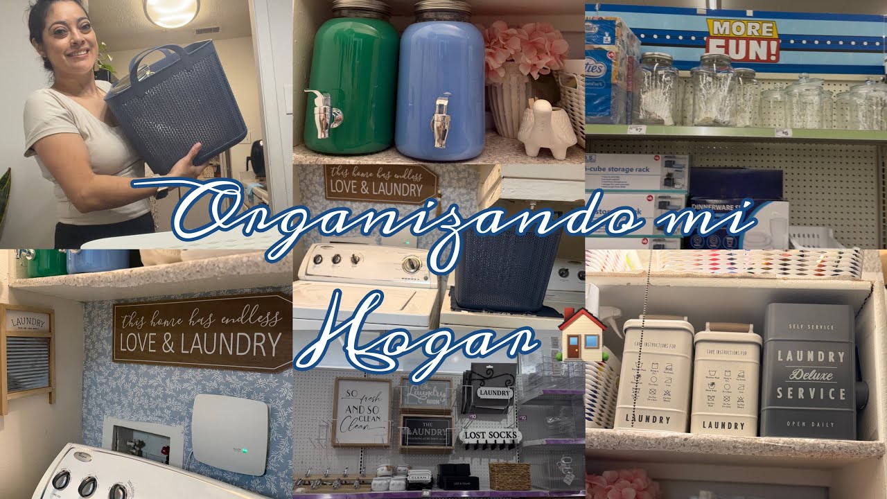 Mi día de Limpieza 🧼 / Organizando& Decorando mi Lavandería🧺/Busacando Organizandores 