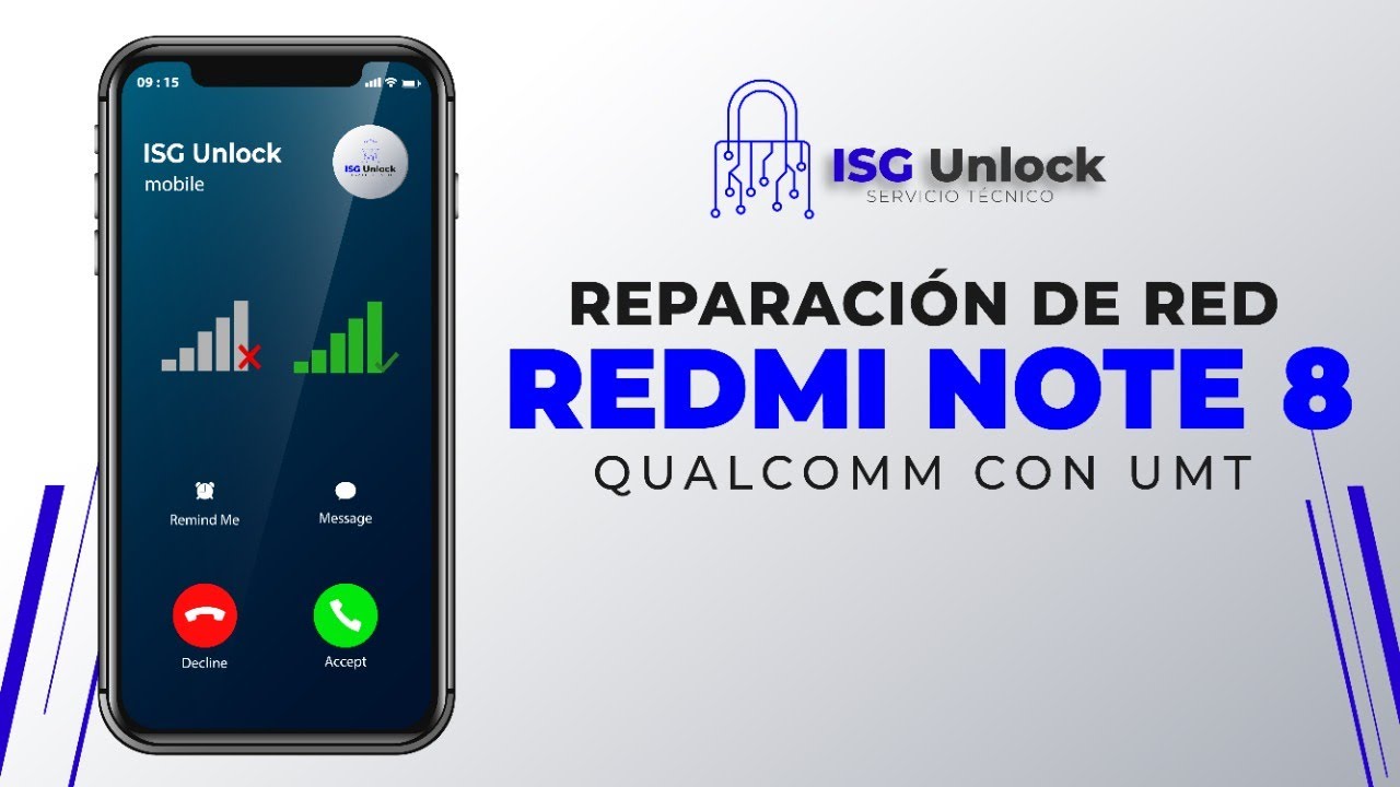 Reparación de De Imei Repair  Red De Xiaomi Redmi Note 8 Qualcomm Con UMT