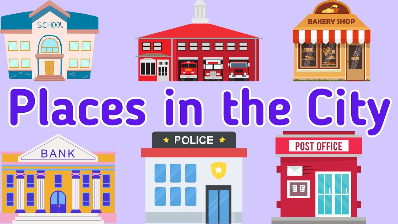 Places in the City | Places Vocabulary in English | Learn English Vocabulary | Educational Video