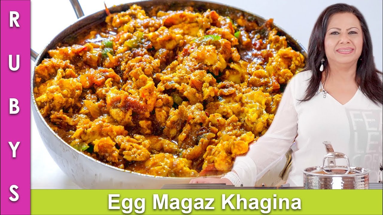Khagina Anda Magaz Masala Egg Bhurji Recipe in Urdu Hindi - RKK