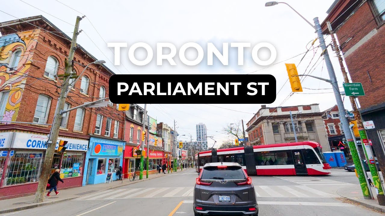 Driving Through Parliament Street Toronto | Cabbagetown to Waterfront