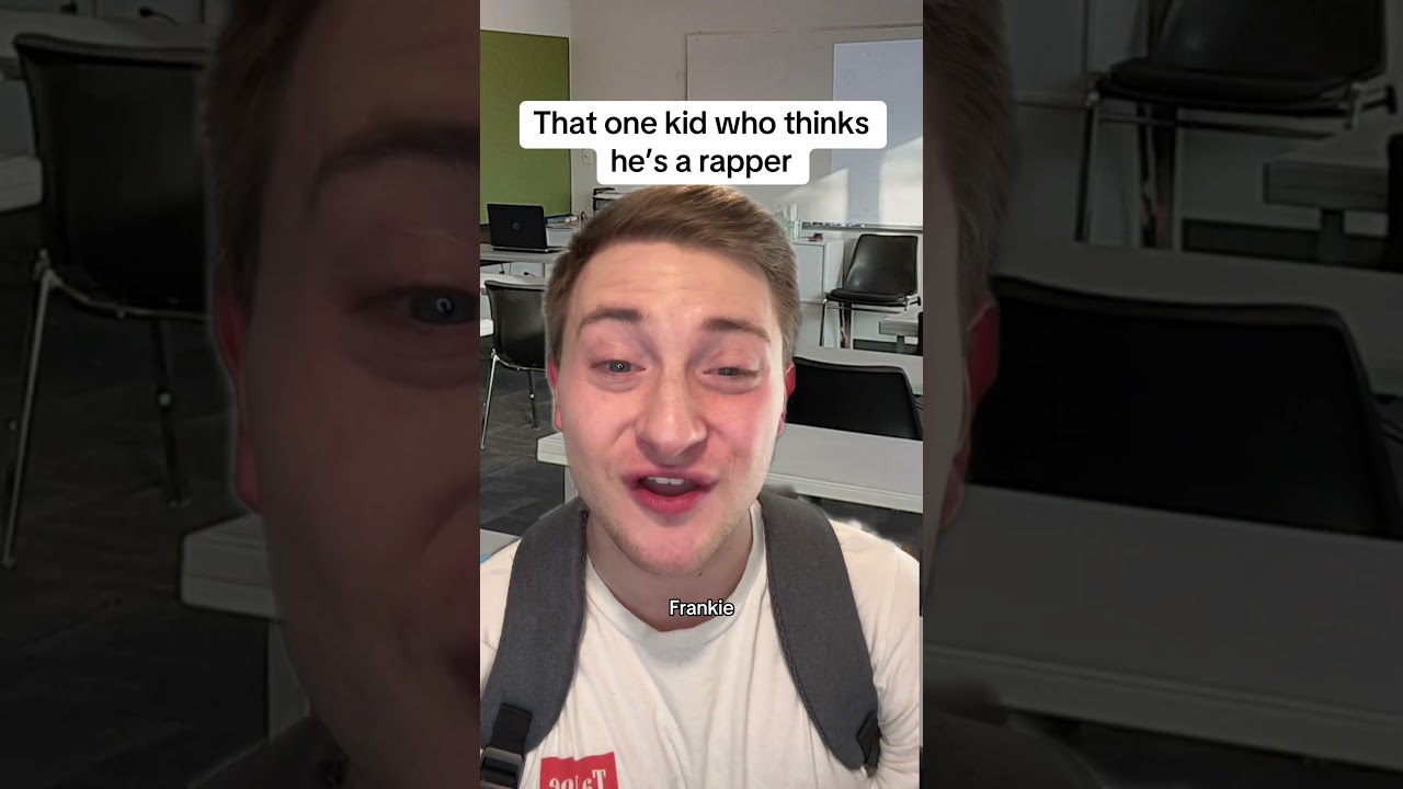 That one kid who thinks he&rsquo;s a rapper #school #pov #comedy