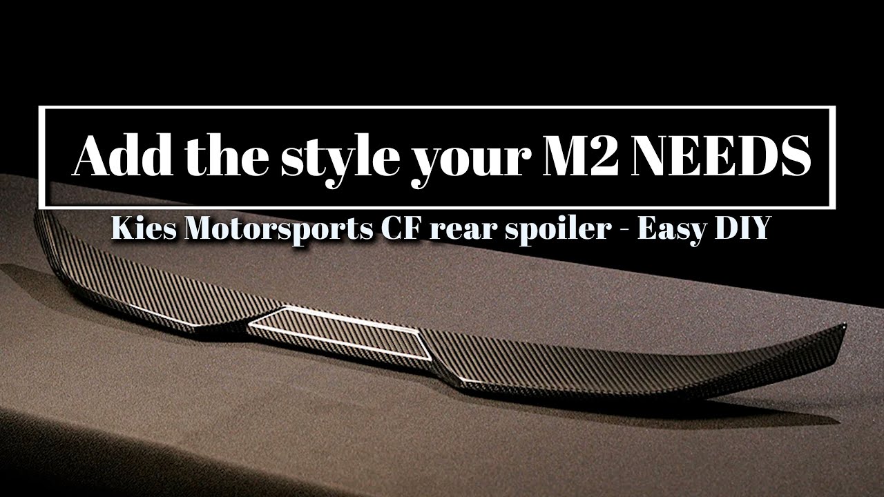 BMW G87 M2 Kies CF rear spoiler DIY - Add the style your M2 needs!