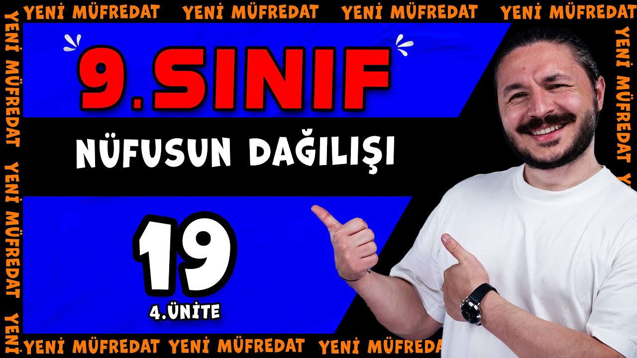 Nüfusun dağılışı ve hareketleri göçler📕 4.ünite nüfusun dinamikleri 🔴 9.sınıf coğrafya | 2025