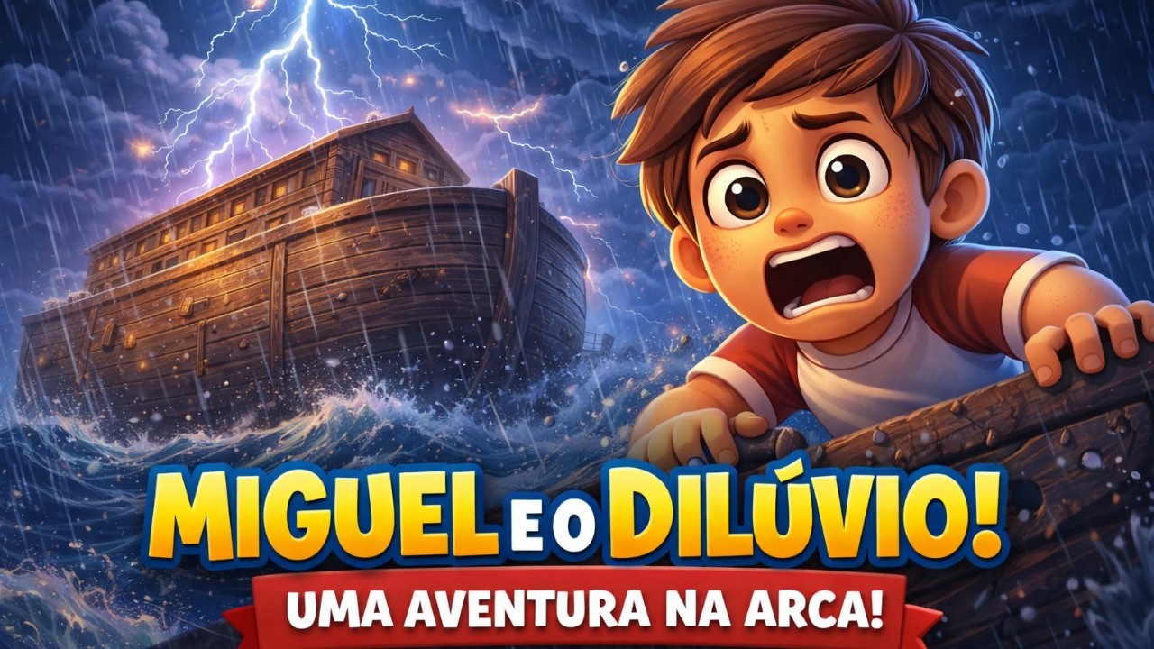 🌊 MIGUEL E O DILÚVIO! 🌧️ A Maior Tempestade da História | Aventura na Arca de Noé 🛶✨