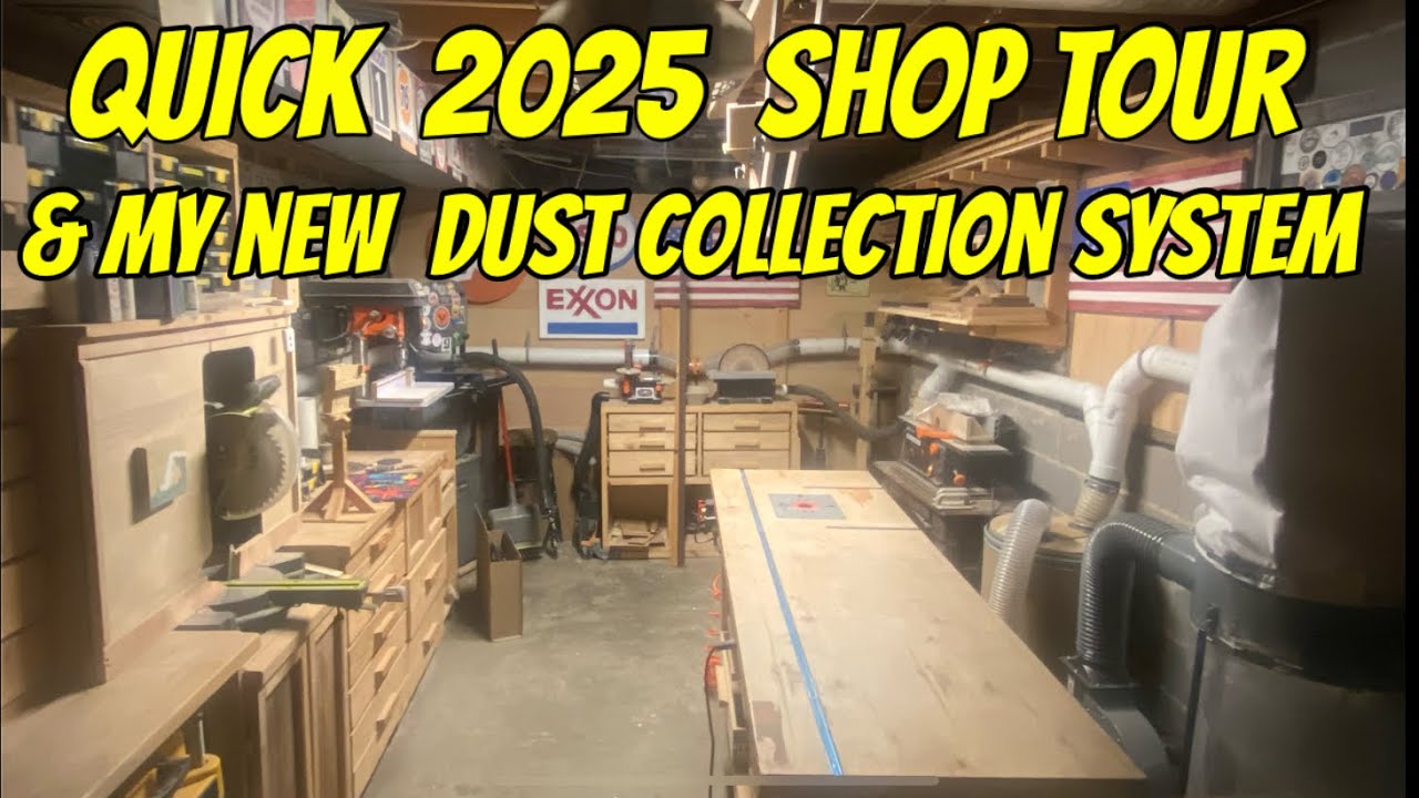 2025 shop tour and my harbor freight dust collector