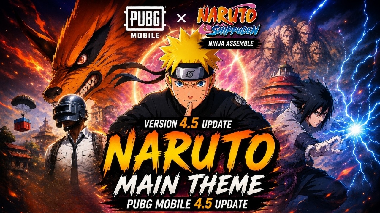 NARUTO &ndash; PUBG Mobile 4.5 Update Theme Song | Lyrics Video