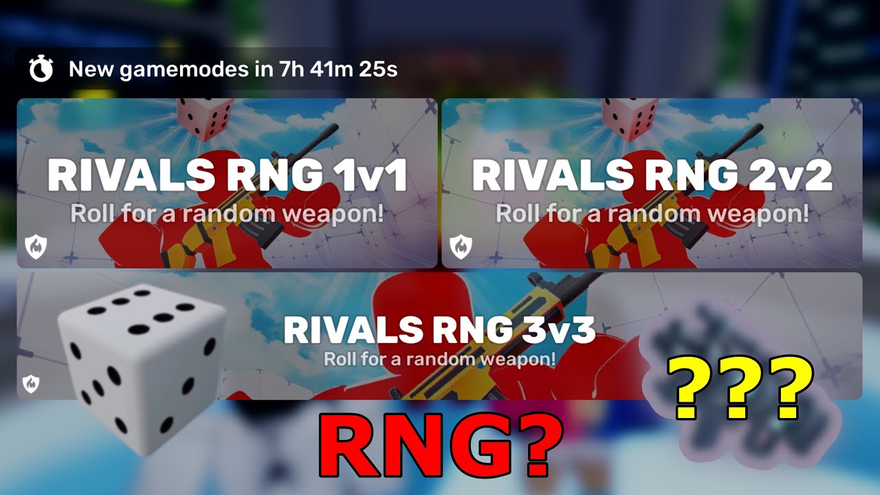 I played the RNG gamemode in Roblox Rivals
