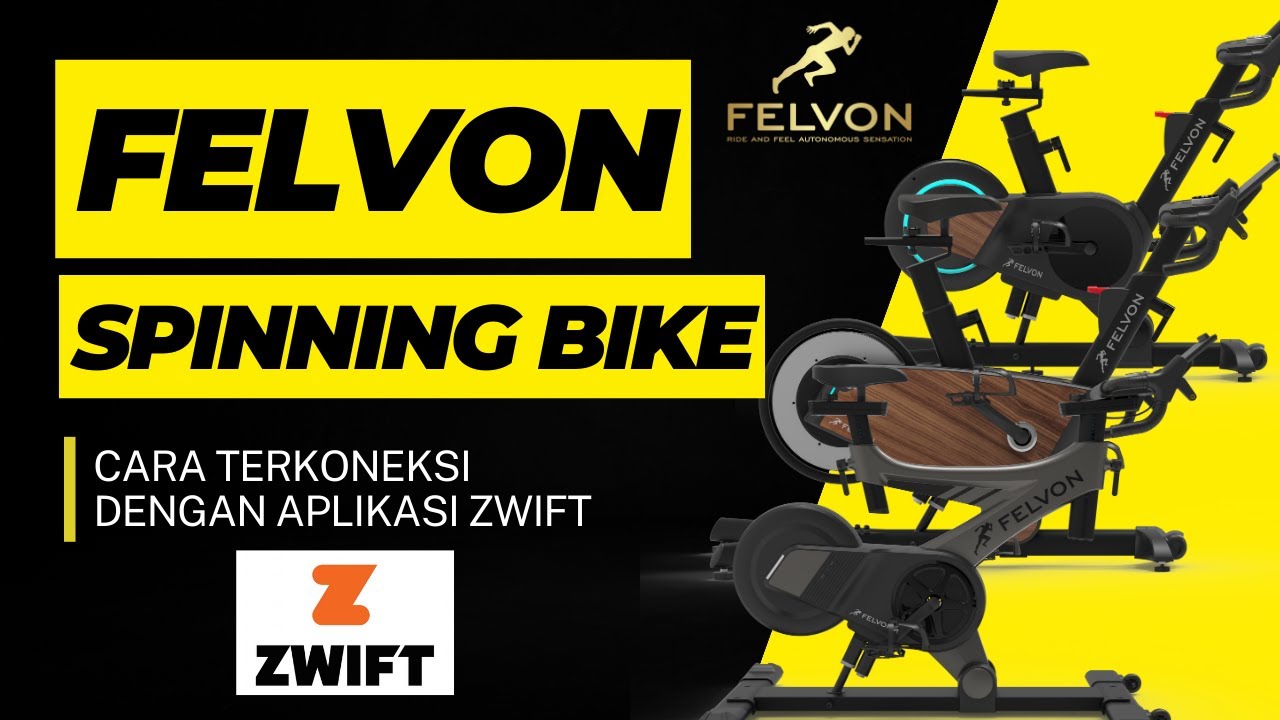 cara koneksi sepeda statis Felvon ke Zwift saat terkoneksi ringan & berat otomatis bahkan naik turun