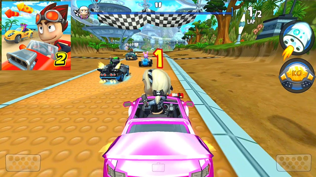 Micro Ex +New Roxie Roller Racing Hard!🚀Beach Buggy Racing 2