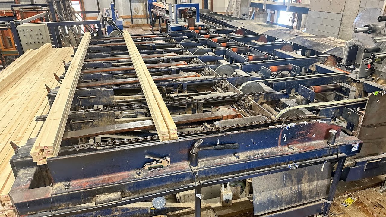 Diba Machinehandel l Waco planing line with destacking - bundling - stacking
