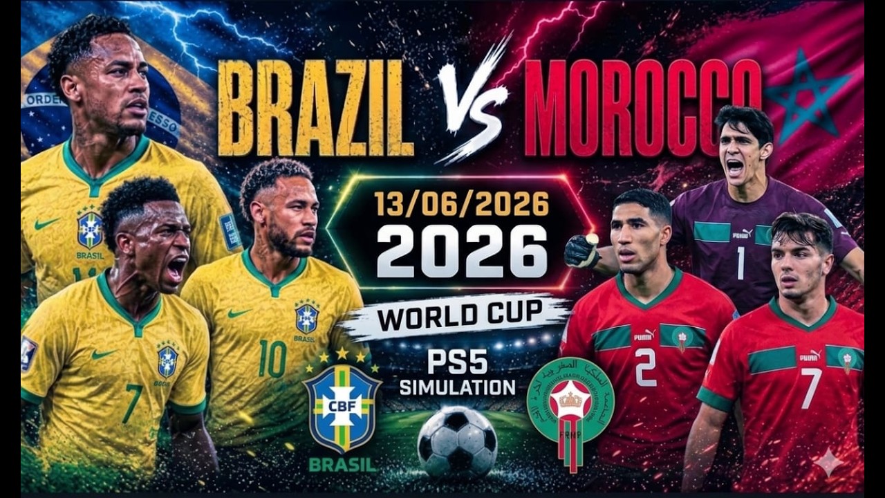 Бразилия против Марокко | Дебют в группе C Чемпионата мира 2026 &mdash; EA FC 26: полный симулятор матча