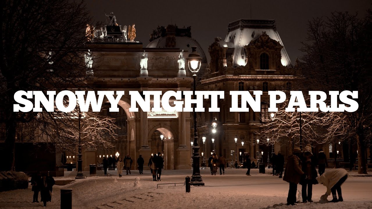 Snowy Night in Paris || Smooth Jazz Playlist