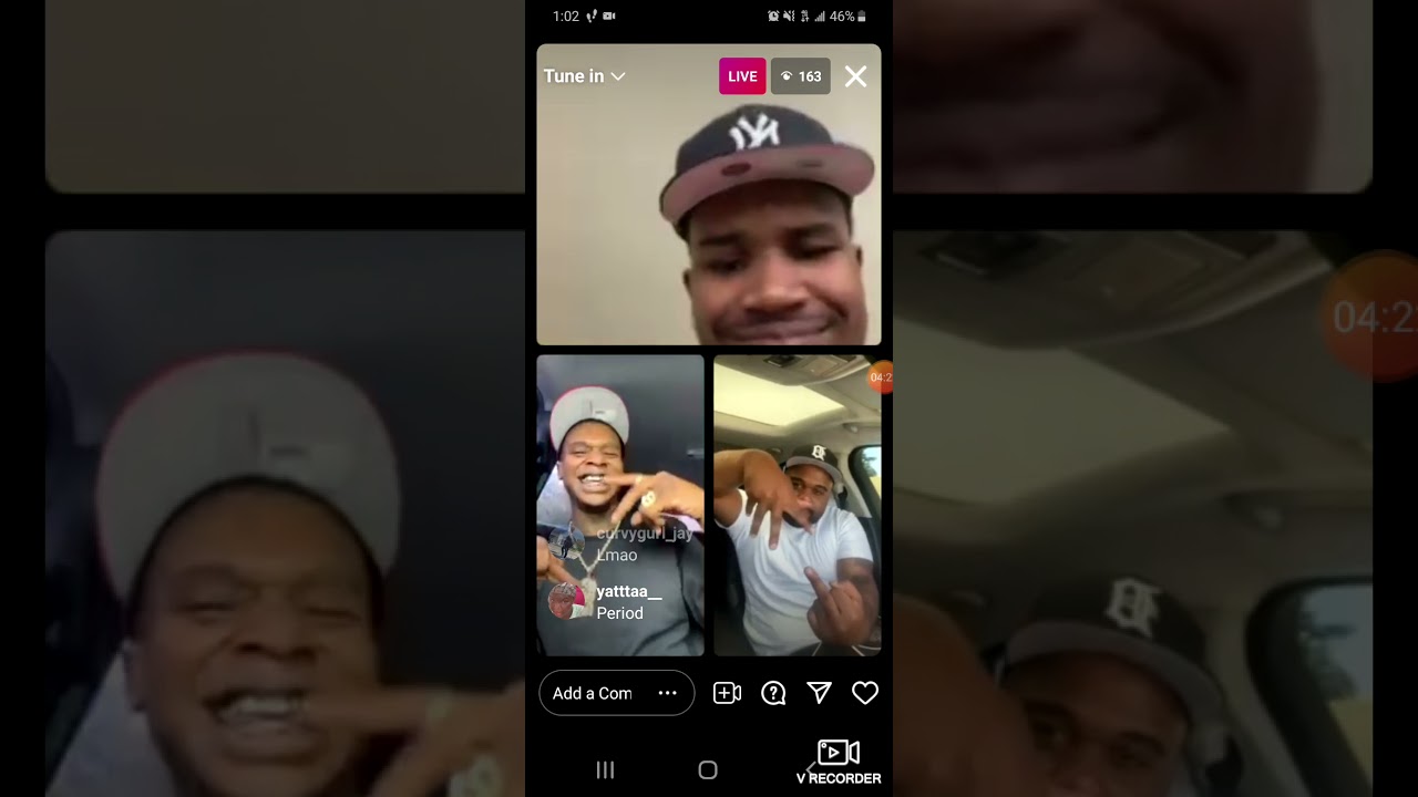 Inglewood family blood kapone 🔴  who destroyed nipsey mural go live and diss Rollin 60s again 🔵