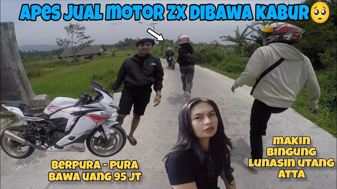 APES JUAL MOTOR DIBAWA KABUR MALING
