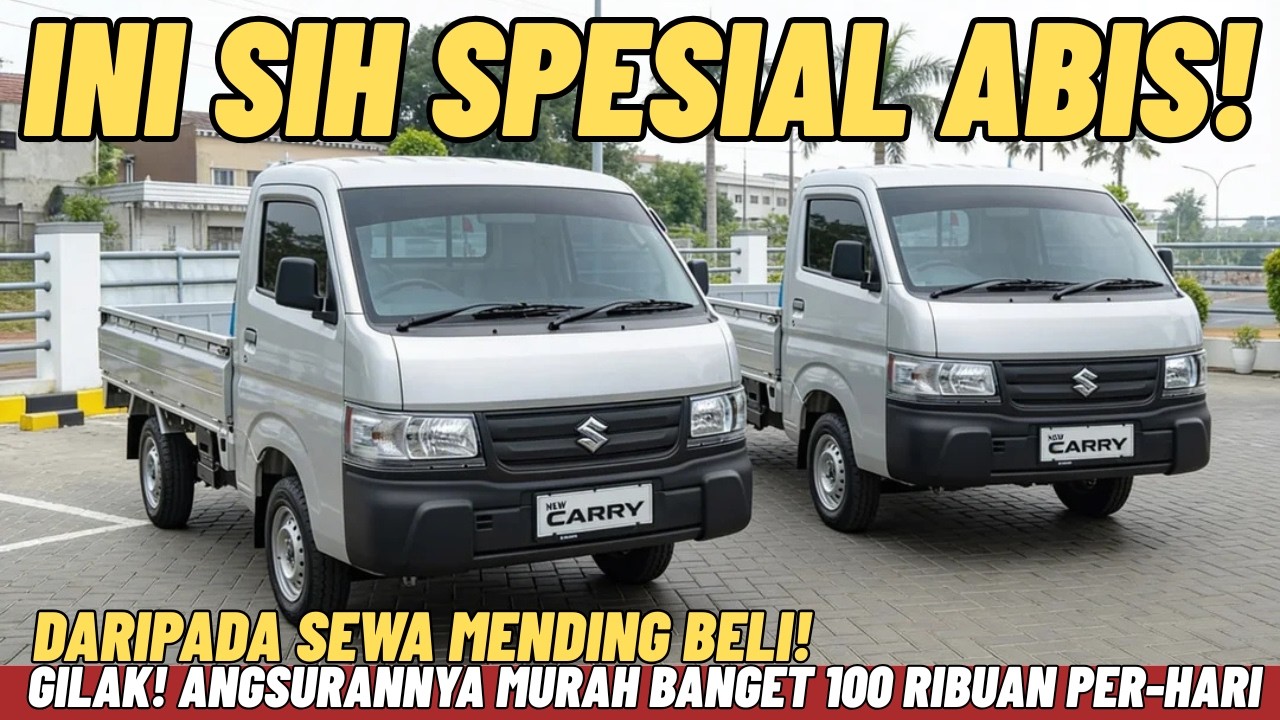 DARIPADA SEWA MENDING BELI! INI MURAH BANGET, SUZUKI CARRY PICKUP CICILAN CUMA 100 RIBUAN PER-HARI!