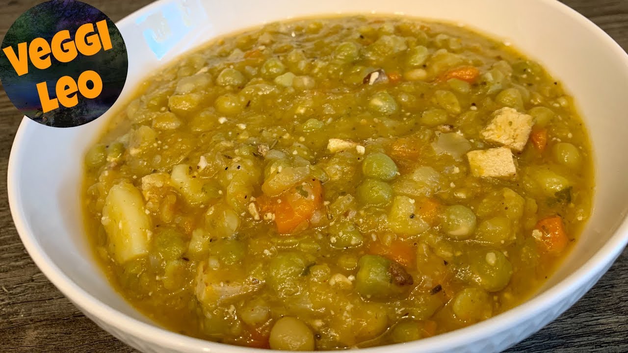 Erbsensuppe - Erbseneintopf | vegane Hausmannskost