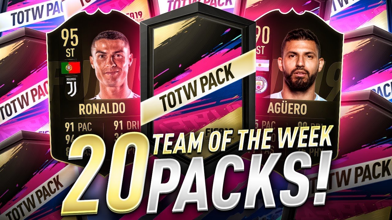 20 TEAM OF THE WEEK PACKS! FIFA 19 Ultimate Team