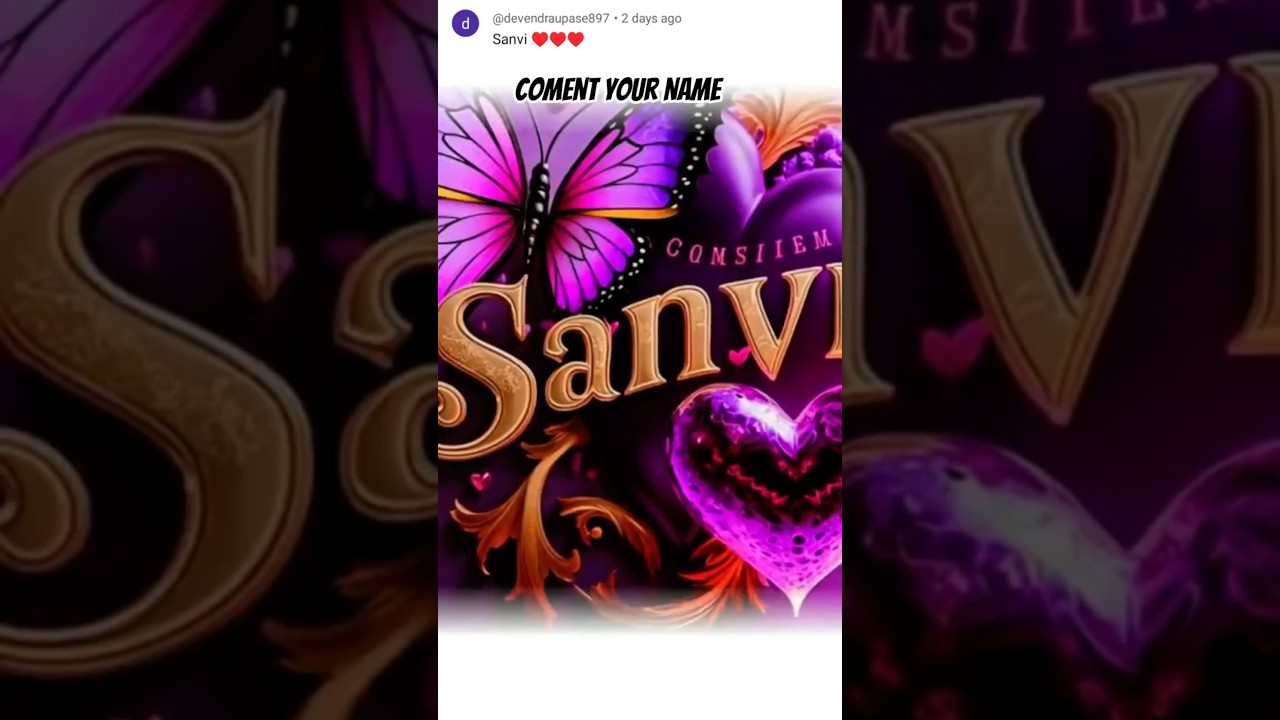 sanvi🥰letter status/💞sanvi name status WhatsApp status💕 #target1m 🎯#subscribe 1k