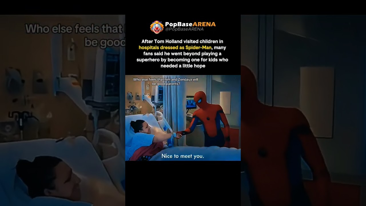 Tom Holland visits hospitalized kids and becomes a real-life superhero to them #tomholland