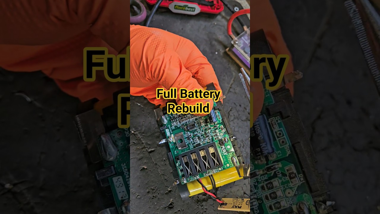 Parkside 2Ah Battery Rebuild &ndash; Cell Replacement Time-Lapse! #parkside
