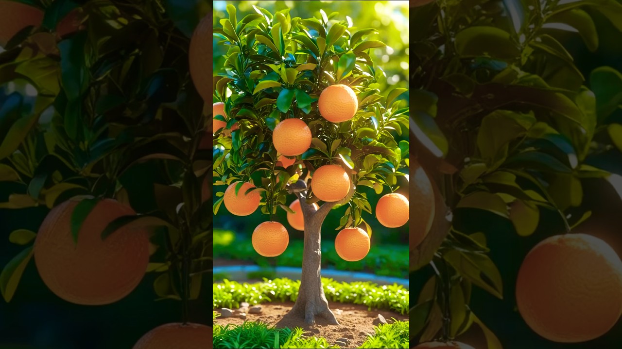 Это крошечное апельсиновое дерево может прокормить целую семью! 🍊