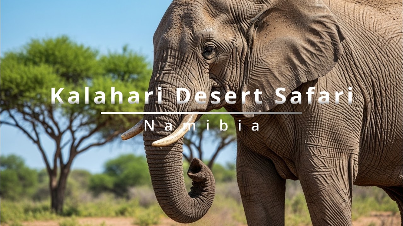 Kalahari Desert Safari | Elephants, Giraffes & Wild African Animals |  Nature & Drone Views