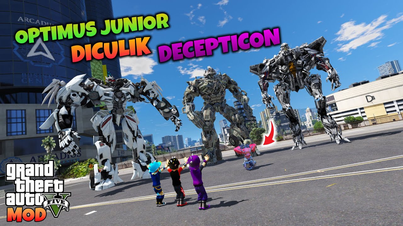 OPTIMUS JUNIOR DICULIK DECEPTICON - GTA 5 MOD BOBOIBOY