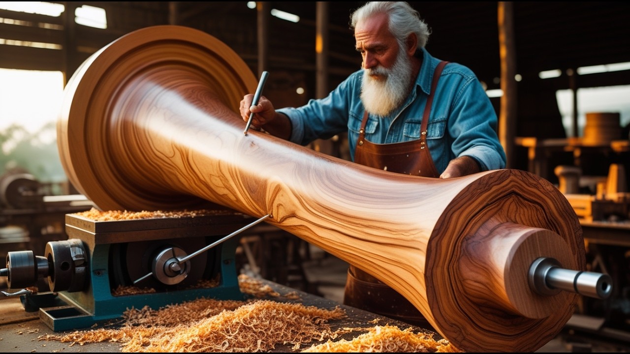Wood, Nails, Glue and the Talented Golden Hands of a 72-Year-Old Carpenter to Make a Masterpiece