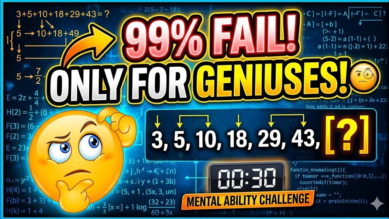 99% Fail! Only for Geniuses! 🧐 #BrainTeaser
