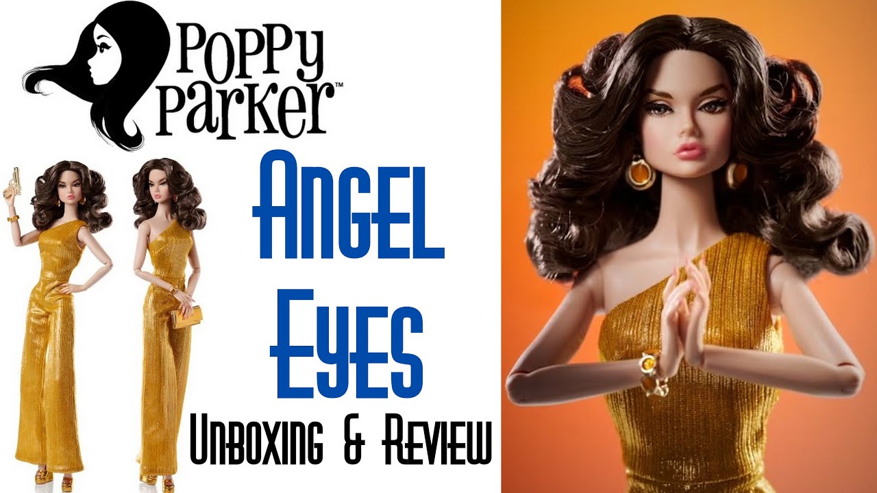👼 ANGEL EYES POPPY PARKER W CLUB EXCLUSIVE FASHION DOLL 👑 ECW 🌎 UNBOXING & REVIEW CHARLIE'S ANGELS