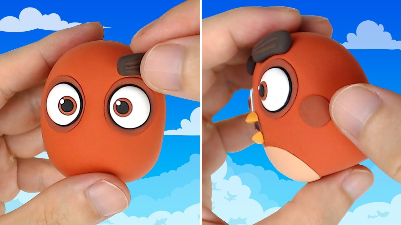 Angry Birds Clay Art: RED!!