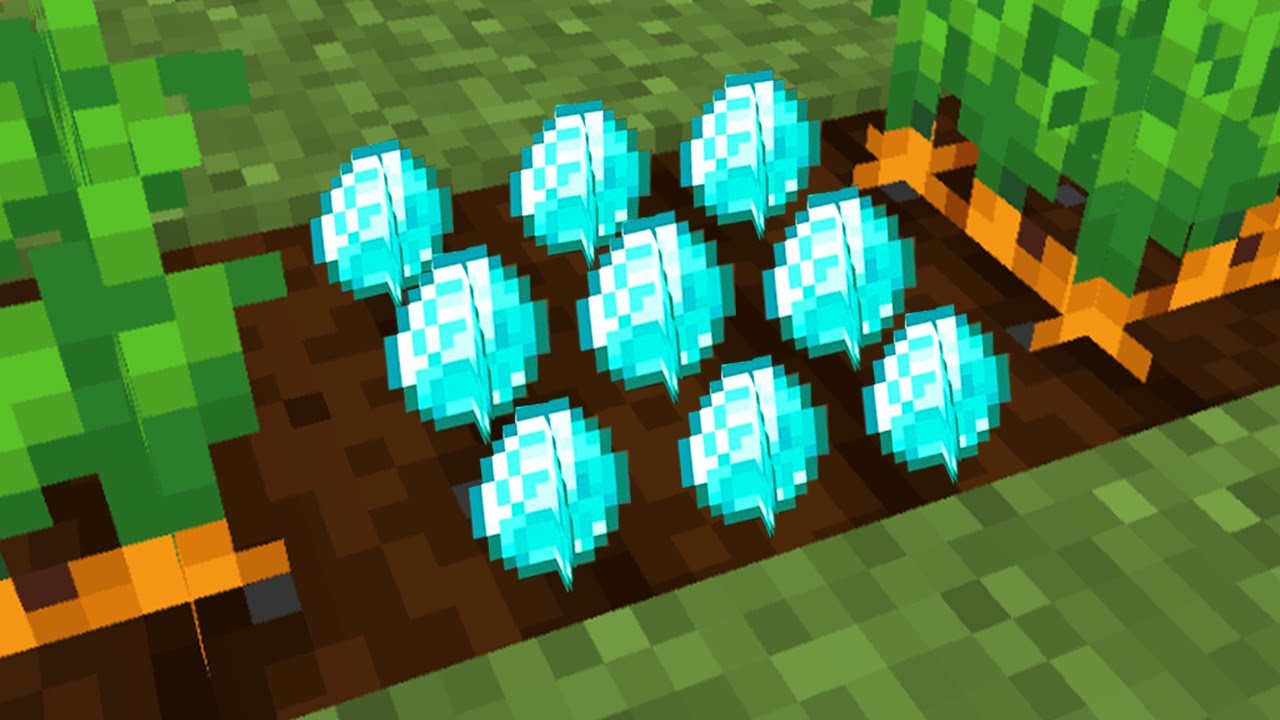 MOZESZ ZASADZIC DIAMENTY W MINECRAFT!