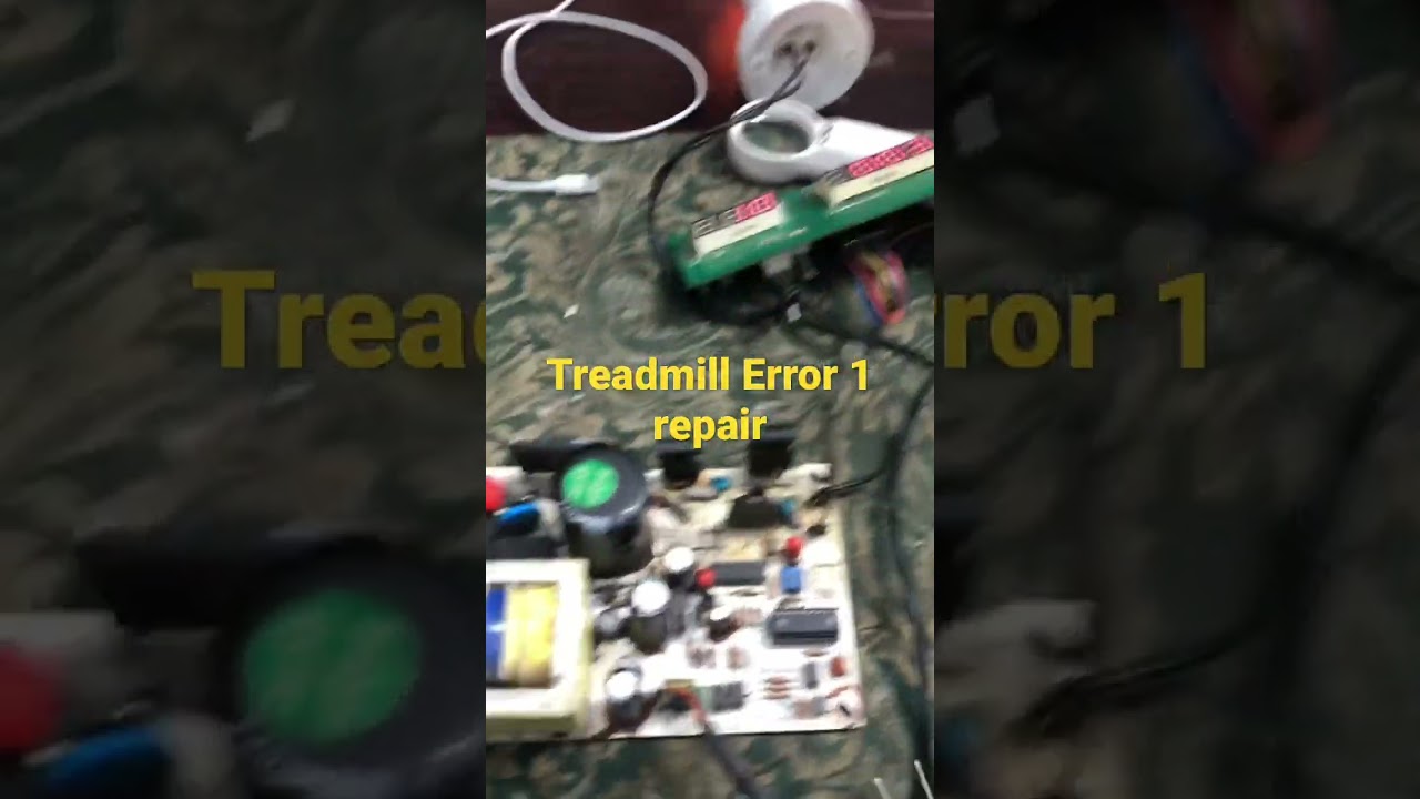 Treadmill Error 1 repair