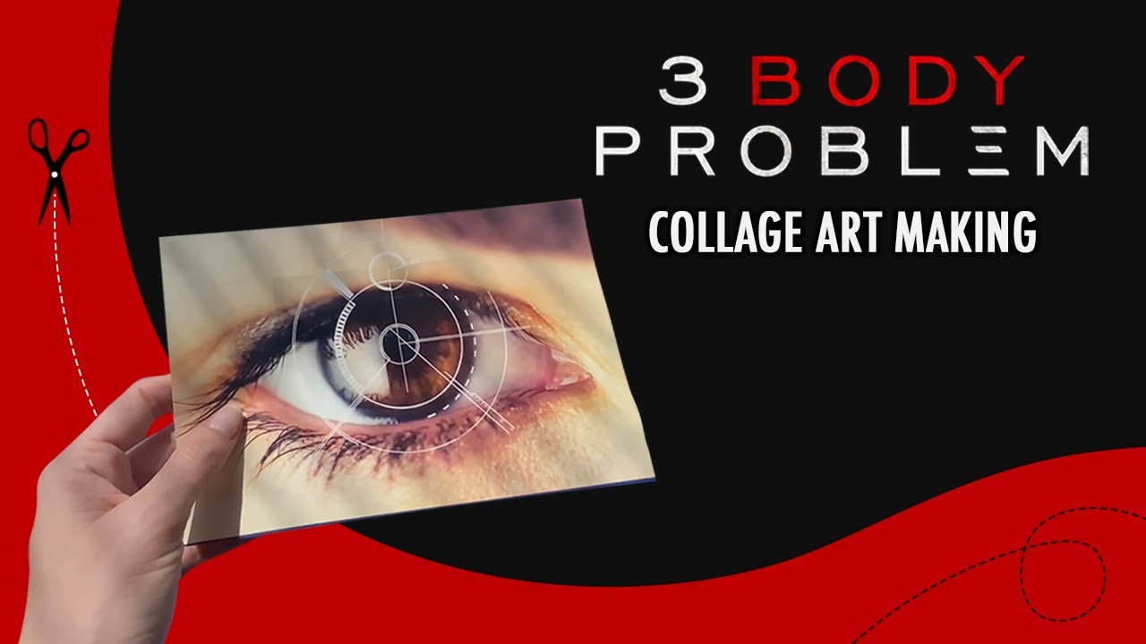 3 Body Problem Easy Paper Collage Art Making | Collage With Me