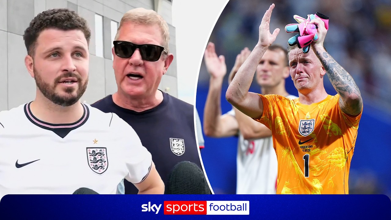 England fans react to heart-breaking defeat to Argentina 💔