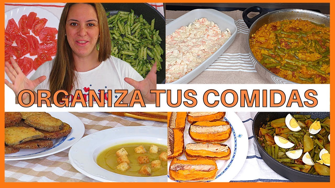 ✅ MENU Semanal de COMIDAS y recetas FÁCILES y ECONOMICAS👨‍🍳