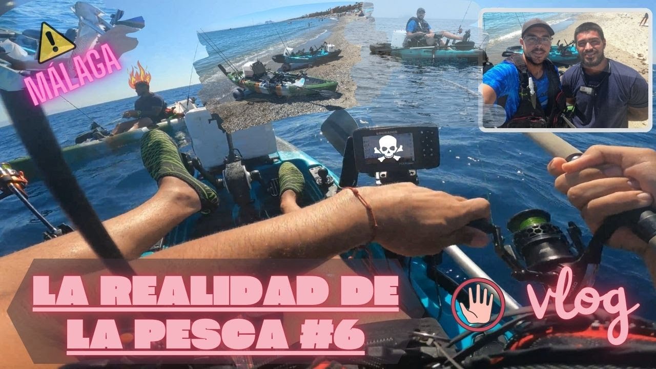 LA REALIDAD DE LA PESCA #6 PESCA EN KAYAK #malaga  ESTOS PECES NOS PERSIGUEN #pescakayak #fishing