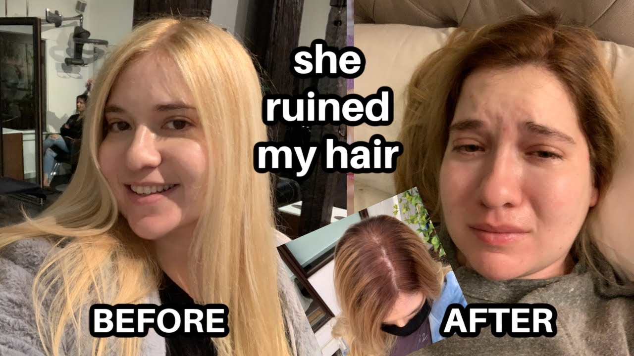 Hair Salon Disaster! *Stylist RUINED my hair!* She turned my blonde hair red!