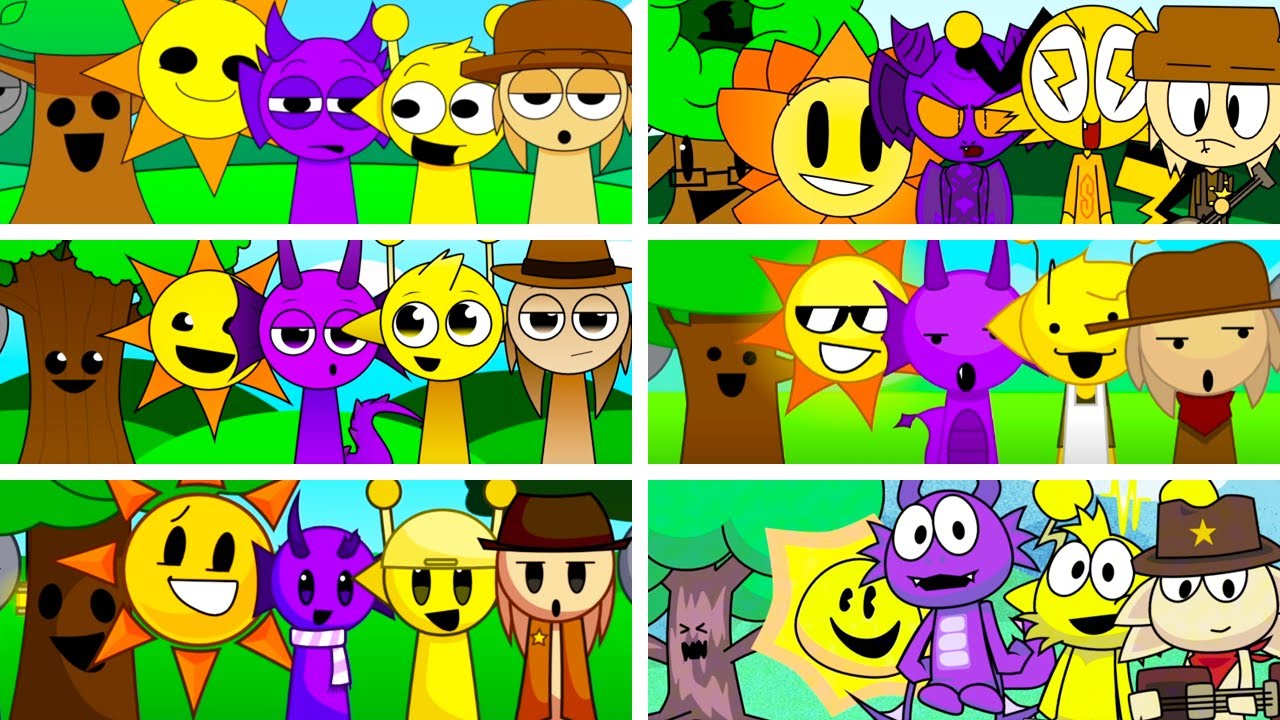 Incredibox Sprunki but ONLY MELODIES in ALL Different Mods