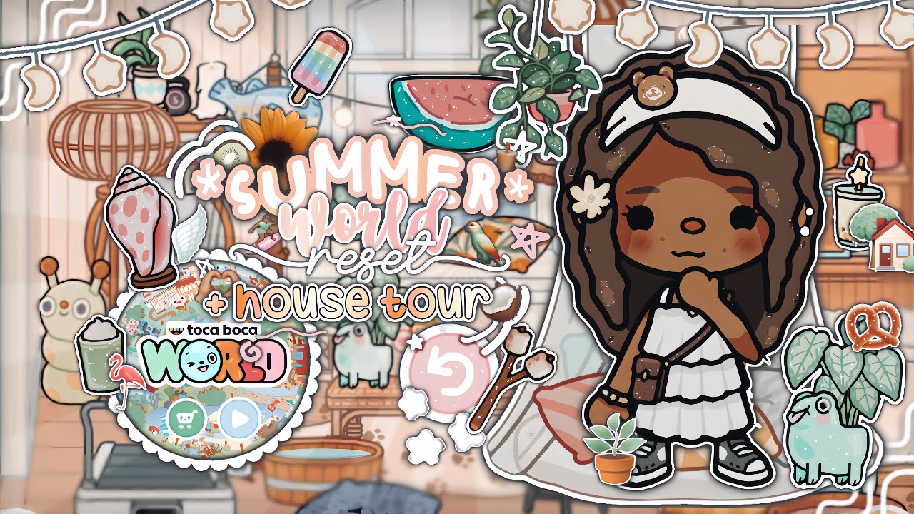 Летняя перезагрузка + ТУР ПО ДОМУ!? 💝୧ ‧₊˚🥝//Toca Boca Roleplay