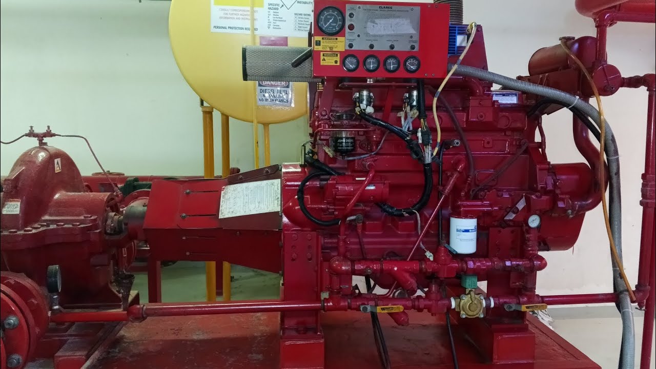 Clarke Fire Fighting engine oil and oil filter change #firepump #clarke #dieselengine