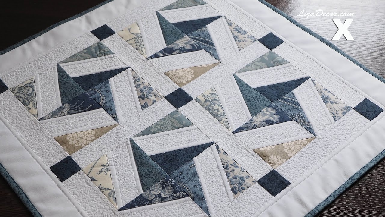 Easy sewing from stripes! Patchwork X Block mini 4,5